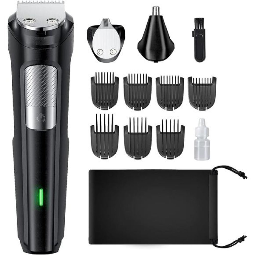 Beard Trimmer Hair Clipper for Men, All-in-One Men’s Grooming Kit with Cordless